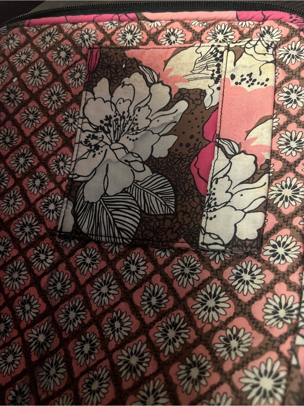 Retired Vera Bradley Mocha Rouge Laptop Sleeve - Picture 7 of 7